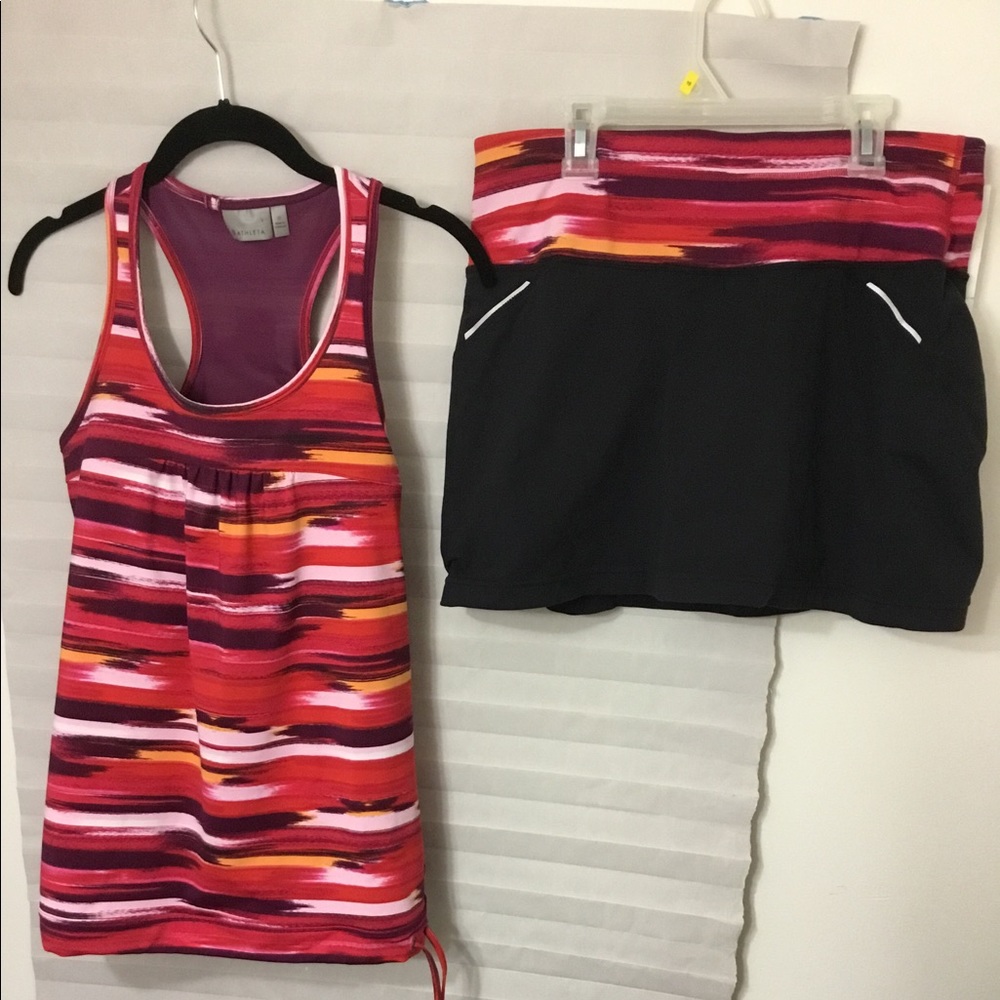 Athleta matching Top & Skorts Size M